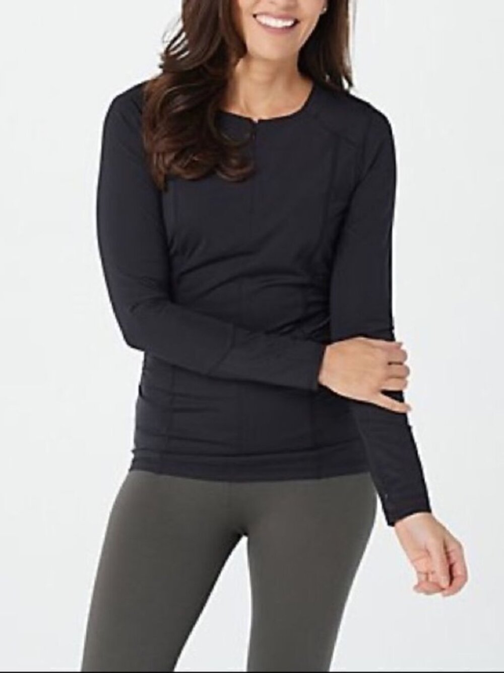 zuda Z-Sol Ruching Detail Knit Top